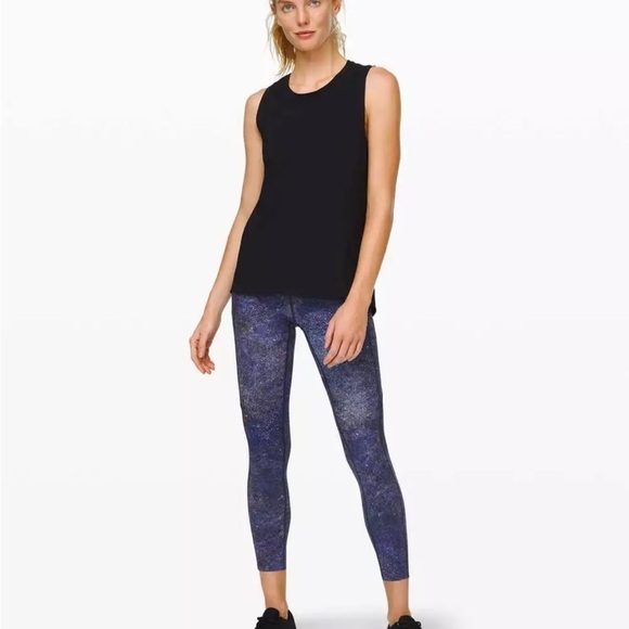 Lululemon RARE Fast Free Tight II 25" Nulux Polar Lights Blue Multi Celestial 6 - Picture 9 of 12